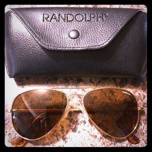 Randolph Aviators 23k Gold, Men’s sunglasses